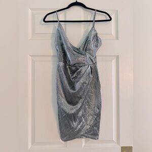 Lulu’s XS Silver Metallic Dress